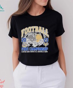 NCHSAA 2A Football 2023 State Champions Clinton Dark Horses Vs Reidsville Rams Helmet Shirt