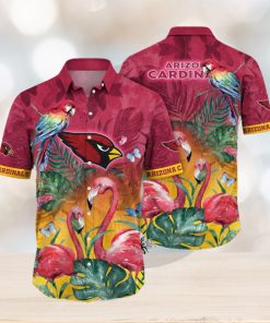 NFL Arizona Cardinals Hawaii Shirt Flamingo And Flower Aloha Shirt