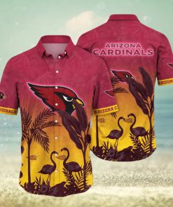 NFL Arizona Cardinals Hawaii Shirt Flamingo And Flower Funny Aloha Shirt