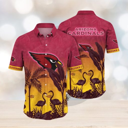 NFL Arizona Cardinals Hawaii Shirt Flamingo And Flower Funny Aloha Shirt