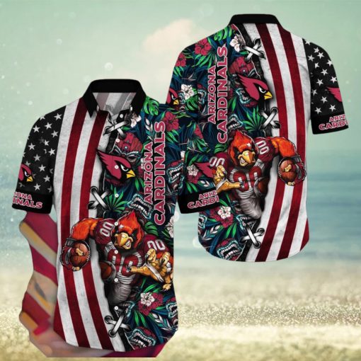 NFL Arizona Cardinals Hawaii Shirt Mascot Aloha Summer Shirt