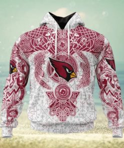 NFL Arizona Cardinals Norse Viking Symbols 3D Hoodie