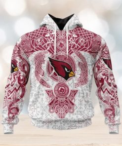 NFL Arizona Cardinals Norse Viking Symbols 3D Hoodie