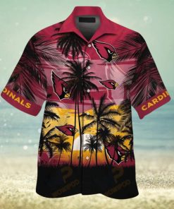 NFL Arizona Cardinals Red Beach Sun Hawaiian Shirt