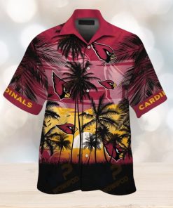 NFL Arizona Cardinals Red Beach Sun Hawaiian Shirt