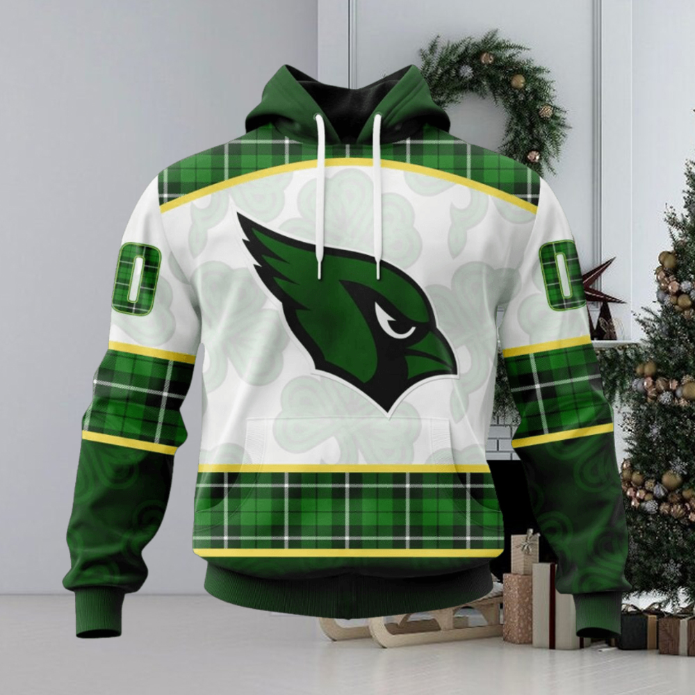 NFL Arizona Cardinals Special Design For St. Patrick Day Hoodie NFL Arizona Cardinals Special Design For St. Patrick Day Hoodie