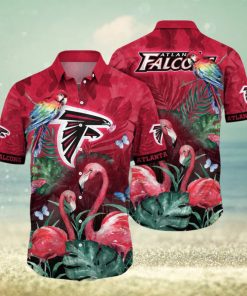 NFL Atlanta Falcons Hawaii Shirt Flamingo And Flower Aloha Shirt