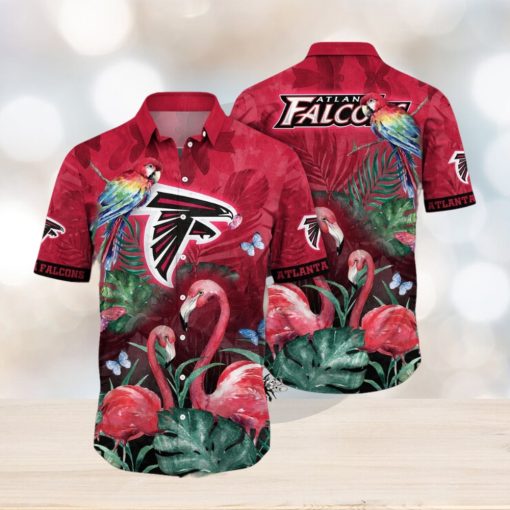 NFL Atlanta Falcons Hawaii Shirt Flamingo And Flower Aloha Shirt