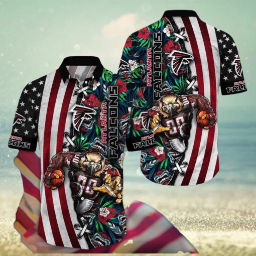 NFL Atlanta Falcons Hawaii Shirt Mascot Aloha Summer Shirt