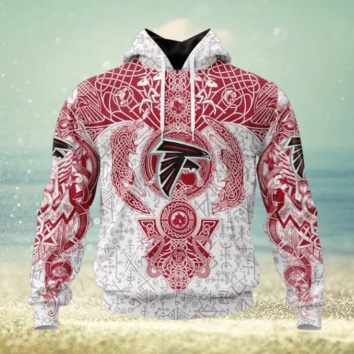 NFL Atlanta Falcons Norse Viking Symbols 3D Hoodie