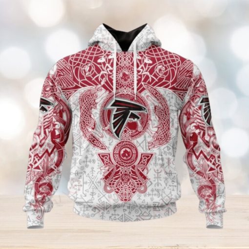 NFL Atlanta Falcons Norse Viking Symbols 3D Hoodie