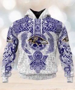 NFL Baltimore Ravens Norse Viking Symbols 3D Hoodie