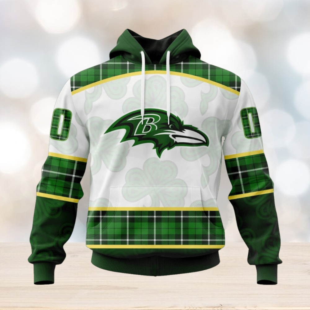 NFL Baltimore Ravens Special Design For St. Patrick Day Hoodie NFL Baltimore Ravens Special Design For St. Patrick Day Hoodie