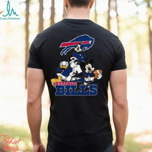 NFL Buffalo Bills Mickey Mouse Donald Duck Goofy Football T Shirt