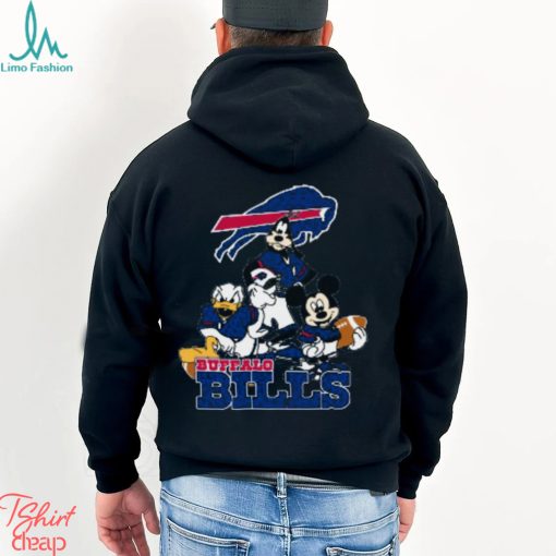 NFL Buffalo Bills Mickey Mouse Donald Duck Goofy Football T Shirt