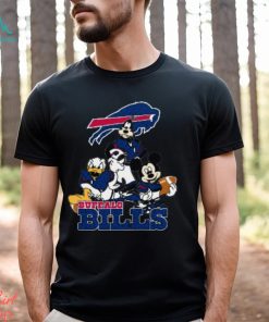 NFL Buffalo Bills Mickey Mouse Donald Duck Goofy Football T Shirt