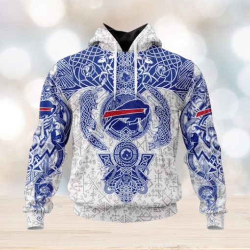 NFL Buffalo Bills Norse Viking Symbols 3D Hoodie