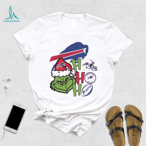 NFL Buffalo Bills football Grinch ho ho ho helmet logo shirt