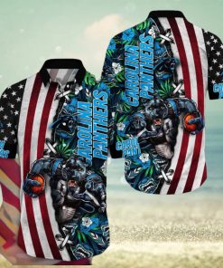 NFL Carolina Panthers Hawaii Shirt Mascot Aloha Summer Shirt