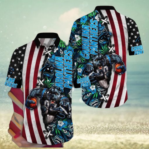 NFL Carolina Panthers Hawaii Shirt Mascot Aloha Summer Shirt