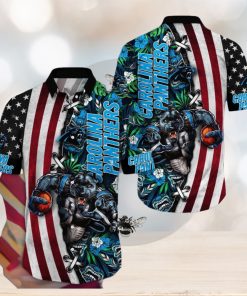 NFL Carolina Panthers Hawaii Shirt Mascot Aloha Summer Shirt