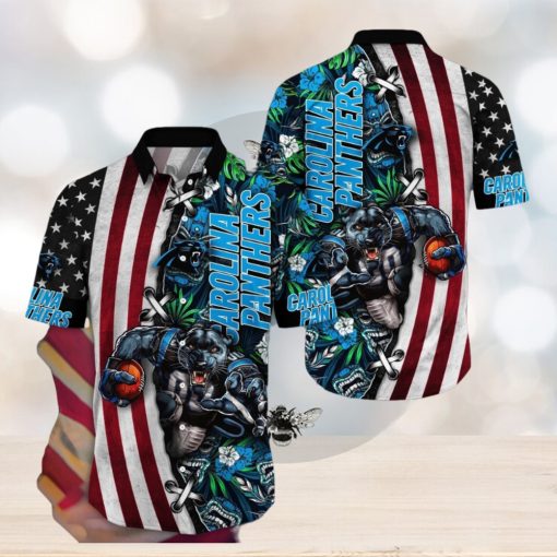 NFL Carolina Panthers Hawaii Shirt Mascot Aloha Summer Shirt