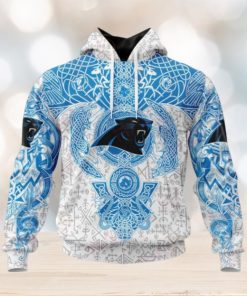 NFL Carolina Panthers Norse Viking Symbols 3D Hoodie