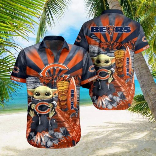 NFL Chicago Bears Baby Yoda Limited Edition Summer Hawaiian Shirt