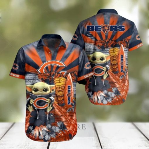 NFL Chicago Bears Baby Yoda Limited Edition Summer Hawaiian Shirt