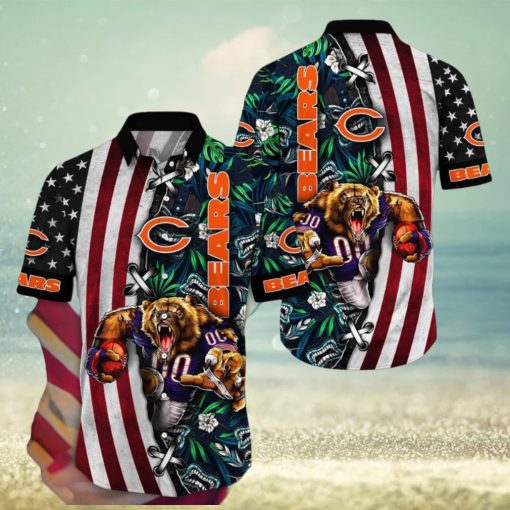 NFL Chicago Bears Hawaii Shirt Mascot Aloha Summer Shirt