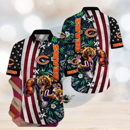 NFL Chicago Bears Hawaii Shirt Mascot Aloha Summer Shirt