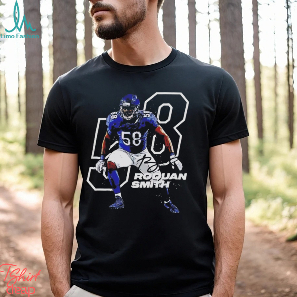 NFL Chicago Bears Roquan Smith Offset W shirt NFL Chicago Bears Roquan Smith Offset W shirt