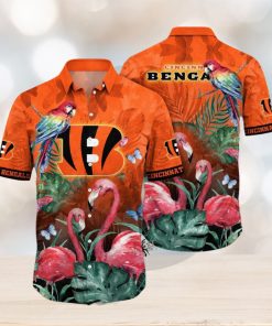 NFL Cincinnati Bengals Hawaii Shirt Flamingo And Flower Aloha Shirt