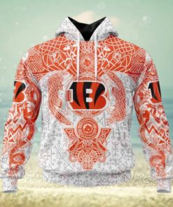 NFL Cincinnati Bengals Norse Viking Symbols 3D Hoodie