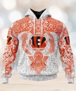 NFL Cincinnati Bengals Norse Viking Symbols 3D Hoodie