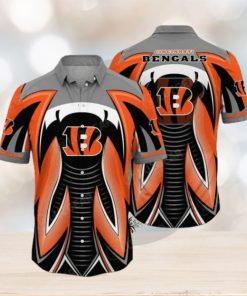 NFL Cincinnati Bengals Orange Black Hawaiian Shirt