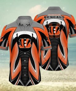 NFL Cincinnati Bengals Orange Black Hawaiian Shirt