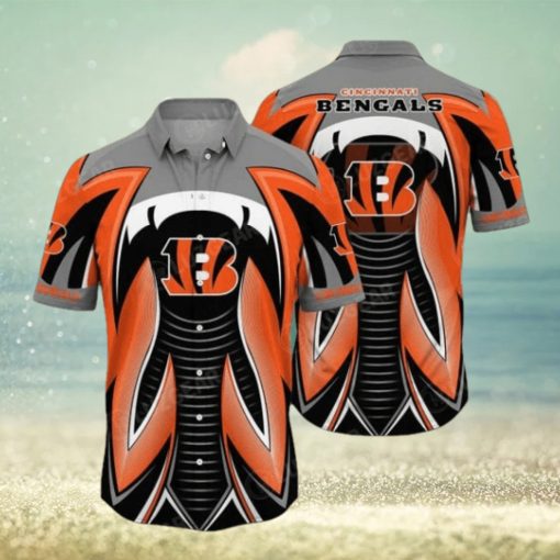 NFL Cincinnati Bengals Orange Black Hawaiian Shirt