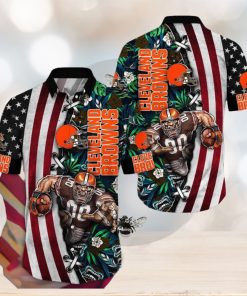 NFL Cleveland Browns Hawaii Shirt Mascot Aloha Summer Shirt