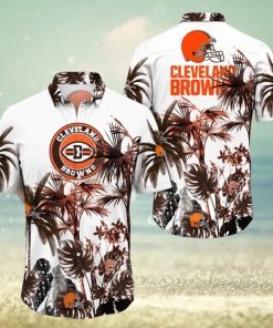 NFL Cleveland Browns Hawaii Shirt Palm Tree Aloha Shirt For Fans