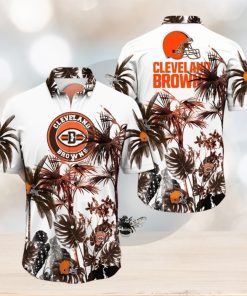 NFL Cleveland Browns Hawaii Shirt Palm Tree Aloha Shirt For Fans