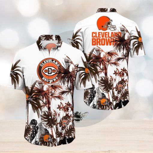 NFL Cleveland Browns Hawaii Shirt Palm Tree Aloha Shirt For Fans