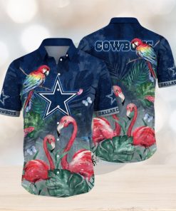 NFL Dallas Cowboys Hawaii Shirt Flamingo And Flower Aloha Shirt