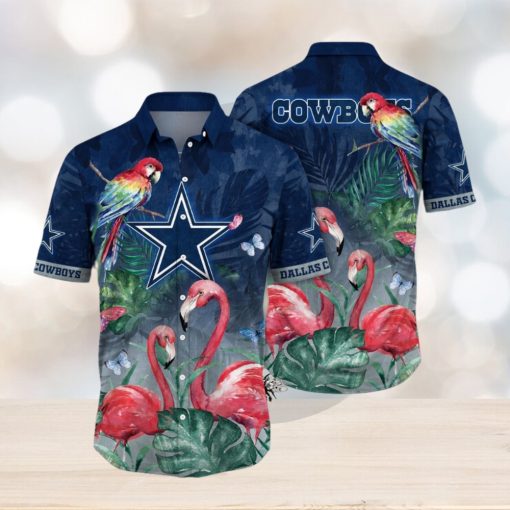 NFL Dallas Cowboys Hawaii Shirt Flamingo And Flower Aloha Shirt