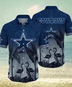 NFL Dallas Cowboys Hawaii Shirt Flamingo And Flower Funny Aloha Shirt