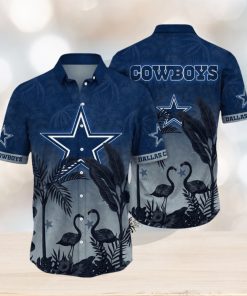 NFL Dallas Cowboys Hawaii Shirt Flamingo And Flower Funny Aloha Shirt