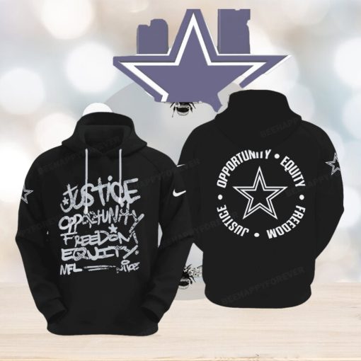 NFL Dallas Cowboys Justice Opportunity Equity Freedom Hoodie