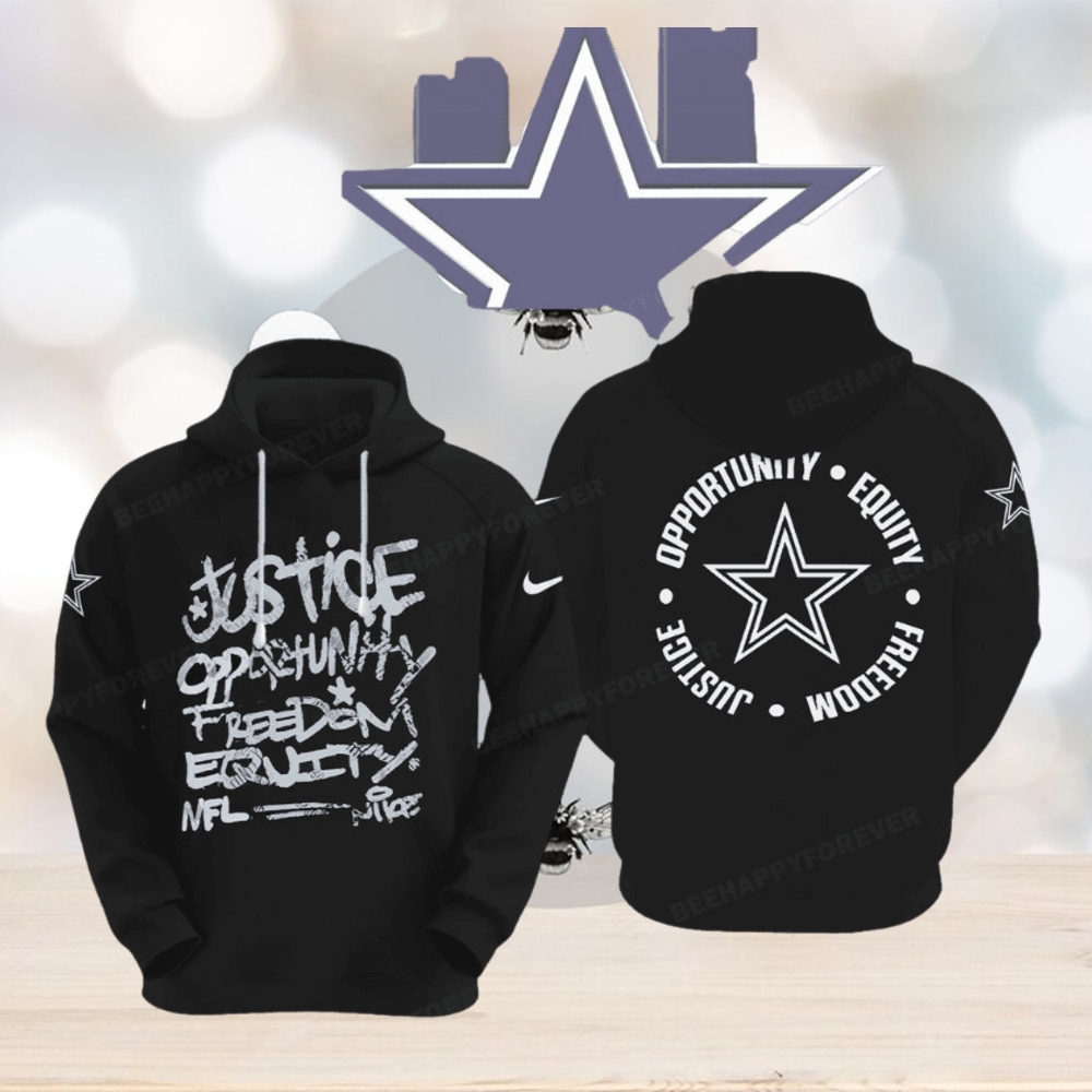 NFL Dallas Cowboys Justice Opportunity Equity Freedom Hoodie NFL Dallas Cowboys Justice Opportunity Equity Freedom Hoodie