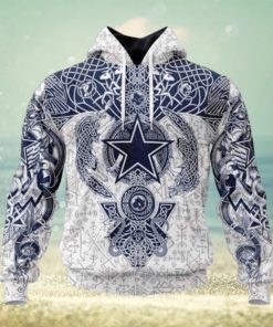 NFL Dallas Cowboys Norse Viking Symbols 3D Hoodie