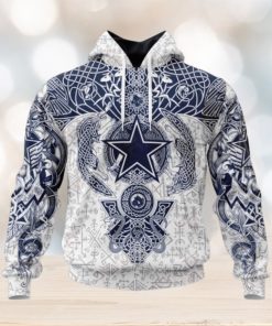 NFL Dallas Cowboys Norse Viking Symbols 3D Hoodie